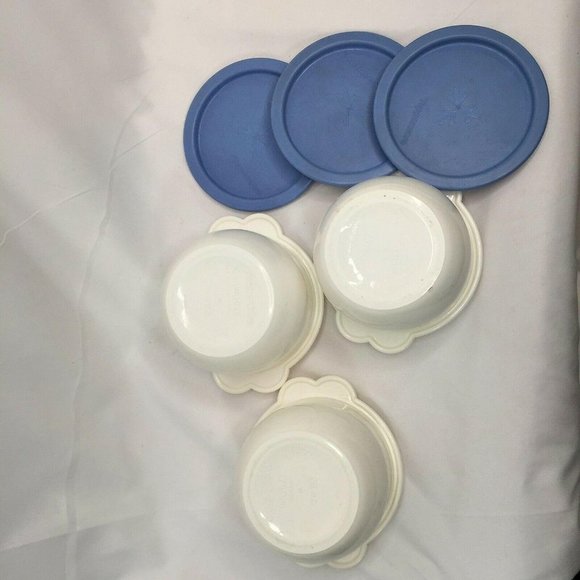 Vintage Tupperware One Touch Bowls 2514A Set of 3 - Picture 3 of 9
